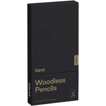 Karst® 5-pack 2B woodless graphite pencils