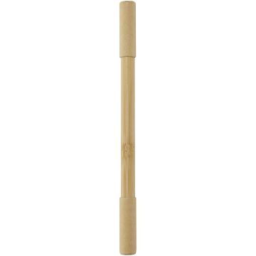 Samambu bamboo duo pen (blue ink)