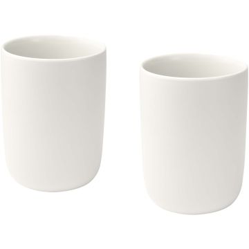 Male 350 ml ceramic cups with matt finish - set of 2
