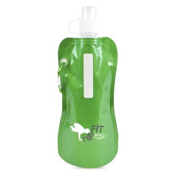 Fold Up 400ml Metallic Bottle