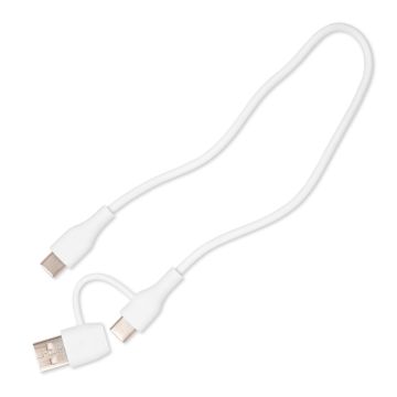 USB-C White Flat Power Bank