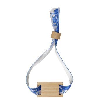 RPET Bamboo NFC Wristbands With Wooden Bead