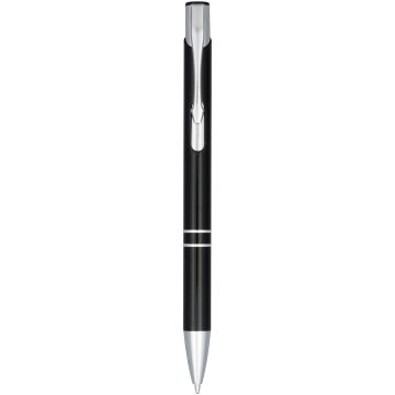 Moneta anodized aluminium click ballpoint pen (blue ink)