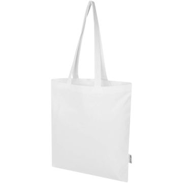 Madras Blend 140 g/m² GRS recycled cotton tote bag 7L