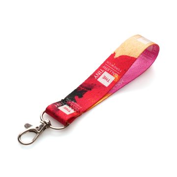 Made in Britain RPET lanyard keyring with Trigger Clip